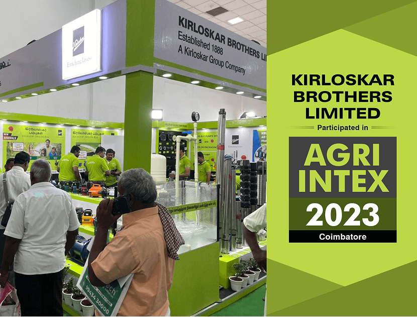 Kirloskar Brothers Limited Participated in Agri Intex 2023 Coimbatore, Tamilnadu