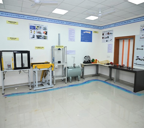 Automatic safety guard demonstration room