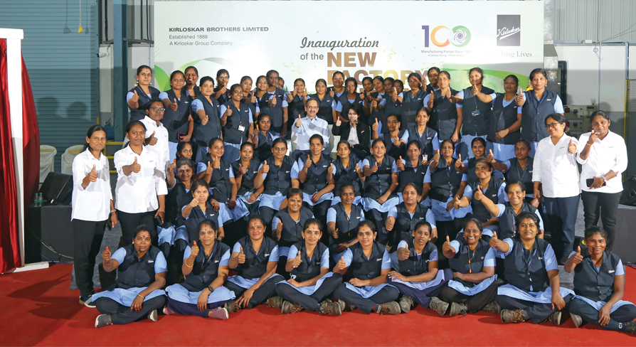 Women-operated manufacturing plant